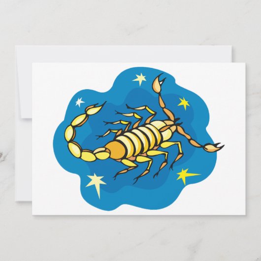 Scorpion uitnodigingen (Voorkant)