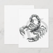 Scorpion-uitnodigingen Kaart (Voorkant / Achterkant)