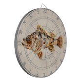 Scorpion vis - Antiek Hawaiiaanse afdruk Dartbord (Voorkant Links)