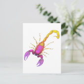 Scorpion Watercolor Briefkaart (Staand voorkant)