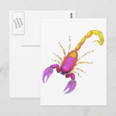Scorpion Watercolor Briefkaart (Voorkant / Achterkant)