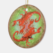 Scorpion Yin Yang  Keramisch Ornament (Links)