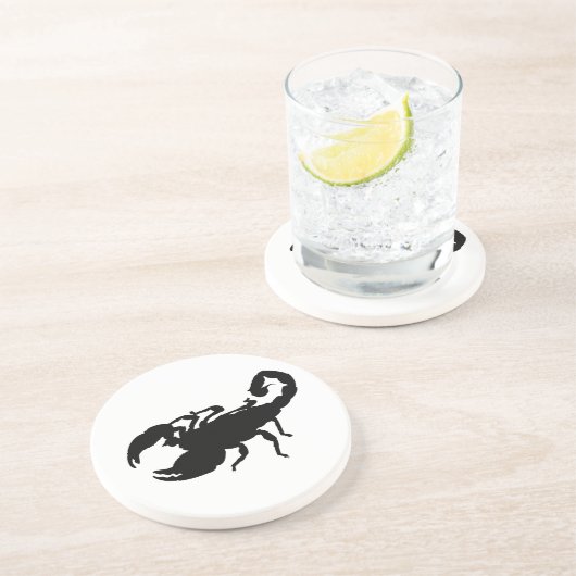 Scorpion Zandsteen Onderzetter (Zijkant)