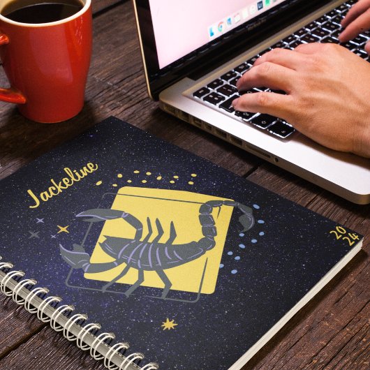 Scorpion Zodiac Modern Galaxy Sky Star Planner