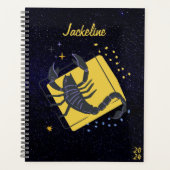Scorpion Zodiac Modern Galaxy Sky Star Planner (Voorkant)