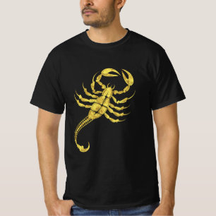 Scorpion Zodiac Sign Tribal Tattoo Illustratie T-shirt