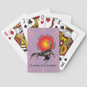 Scorpione 24 ottobre al 22 nov. Giochi di card Pokerkaarten