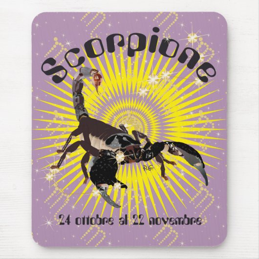 Scorpione Tappetini per muis Muismat (Voorkant)