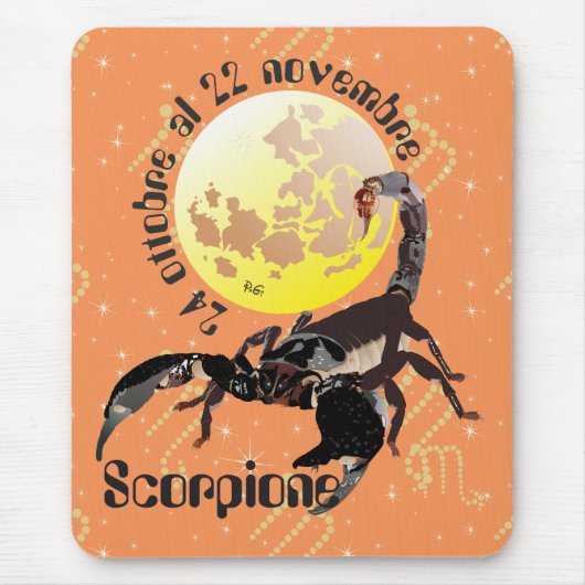 Scorpione Tappetini per muis Muismat (Voorkant)