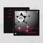 Scorpio's Zodiacal Fortune Sweet Sixteen-Customize Kaart (Voorkant / Achterkant)