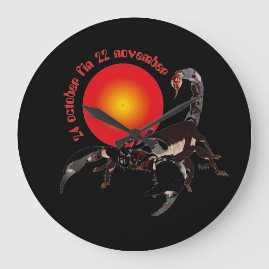 Scorpiun 24 october fin 22 november Uhr Grote Klok (Voorkant)