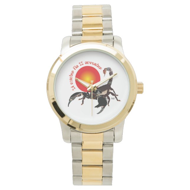 Scorpiun 24 october fin 22 november Uhr Horloge (Voorkant)