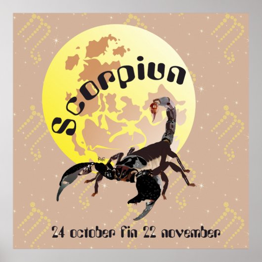 Scorpiun 24 oktober fin 22 november Poster (Voorkant)