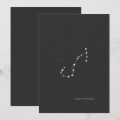 Scorpius, het sterrenbeeld Schorpioen Feestdagenkaart (Voorkant / Achterkant)