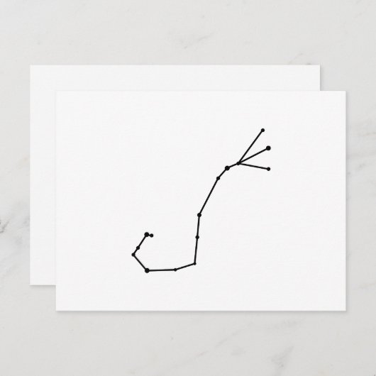 Scorpius Zodiac-Briefkaart Briefkaart (Voorkant / Achterkant)