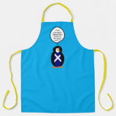 Scot Flag Talking Ms Penguin Gepersonaliseerd Schort (Voorkant)
