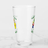 Scot Lion Ierse Amerikaanse vlaggen Shamrock Perso Glas (Links)