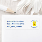 Scot Lion Rampant Angel Hanukkah Flag Personalized Etiket (Insitu)