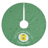 Scot Lion Rampant Angel Kerstvlag Personaliseren Kerstboom Rok (Voorkant)