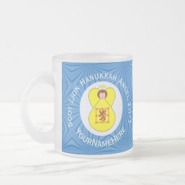 Scot Lion Rampant Flag Hanukkah Angel - Jaar Naam Matglas Koffiemok