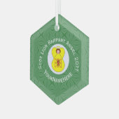 Scot Lion Rampant Flag Kerstna Glas Ornament (Voorkant links)