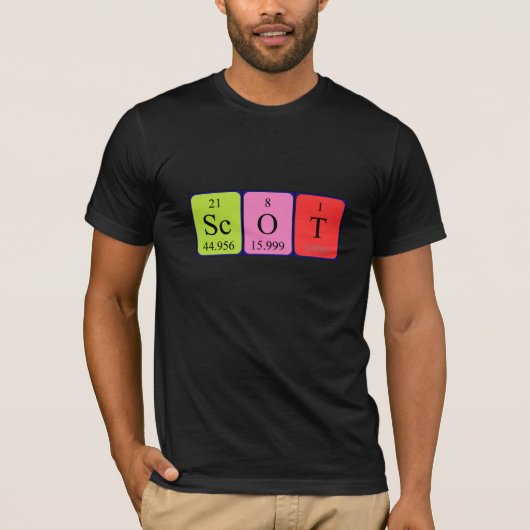 Scot periodiek lijstnaam shirt (Voorkant)