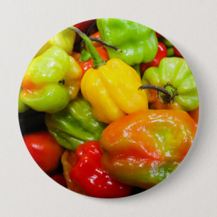 Scotch Bonnet Chili Peppers Ronde Button 4,0 Cm