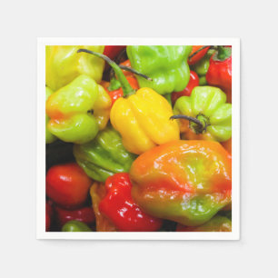 Scotch Bonnet Chili Peppers Servetten
