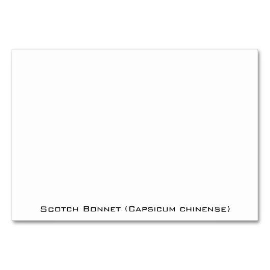 Scotch Bonnet Peppers Kaart (Achterkant)