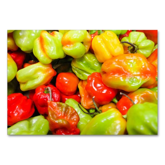 Scotch Bonnet Peppers Kaart (Voorkant)