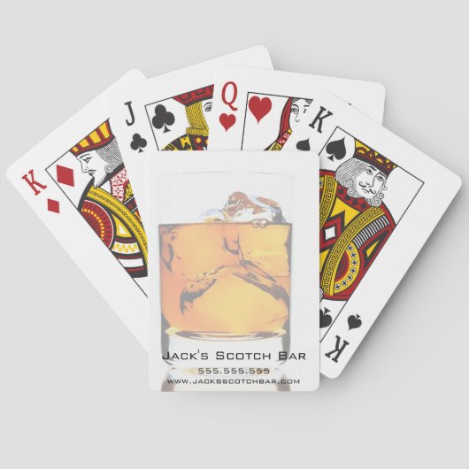 Scotch Business Promotion-speelkaarten Pokerkaarten (Achterkant)