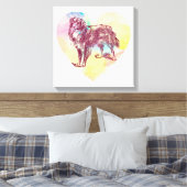 scotch collie dog canvas afdruk (Insitu (Slaapkamer))