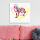scotch collie dog canvas afdruk (Insitu (Woonkamer))