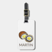 Scotch Egg UK British Food Yorkshire England Bagagelabel (Voorkant verticaal)