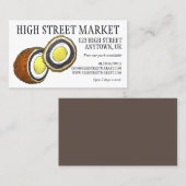 Scotch Egg UK British Food Yorkshire England Visitekaartje (Voorkant / Achterkant)