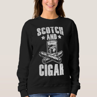 Scotch en sigaar Drinken Bourbon Drink whisky Trui
