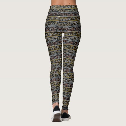 Scotch Irish Celtic Design Stripe Print Leggings (Achterkant)