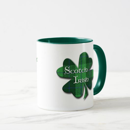 Scotch Irish Pset Shamrock Mok (Voorkant rechts)