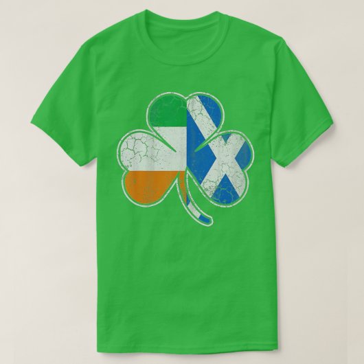 Scotch Irish Shamrock Scottish St Patricks Day T-shirt (Design voorkant)