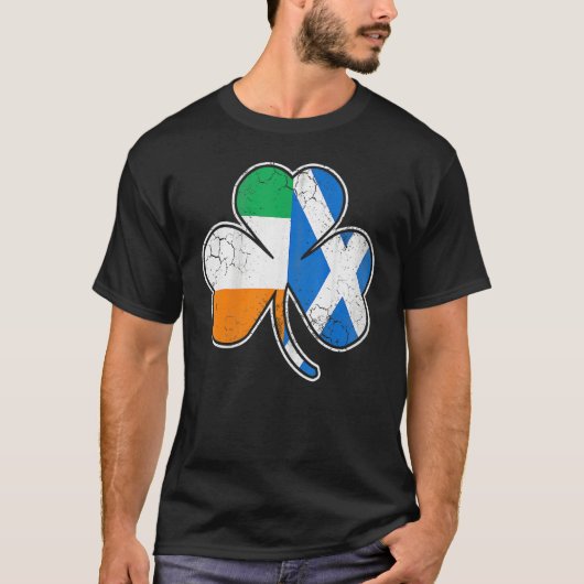 Scotch Irish Shamrock Scottish St Patricks Day T-shirt (Voorkant)