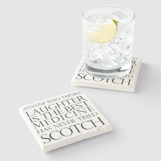 Scotch Laughter Marble Onderzetter (Zijkant)