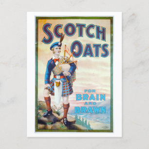 Scotch Oats "Voor Brain en Brawn" Briefkaart