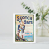 Scotch Oats "Voor Brain en Brawn" Briefkaart (Staand voorkant)