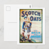 Scotch Oats "Voor Brain en Brawn" Briefkaart (Voorkant / Achterkant)