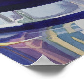 "Scotch on the Rocks" Art Glass Waterverf Poster (Hoek)