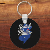 Scotch Plains New Jersey Nj Map Sleutelhanger (Voorkant)