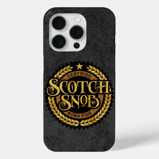Scotch Snob - grappige whisky drinker Case-Mate iPhone Case (Achterkant)