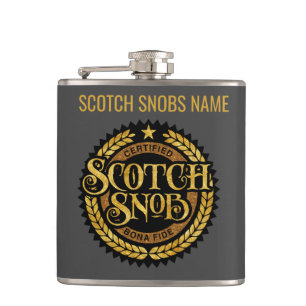 Scotch Snob - grappige whisky drinker Heupfles
