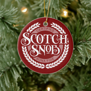 Scotch Snob - grappige whisky drinker Keramisch Ornament