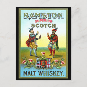 Scotch Whiskey LABEL Briefkaart